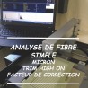 Analyse de Fibre Simple avec facteur de correction